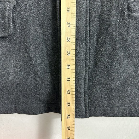 Polo Ralph Lauren Wool Jacket Men Size Large Pea Coat Military Vintage Gray - Picture 10 of 12